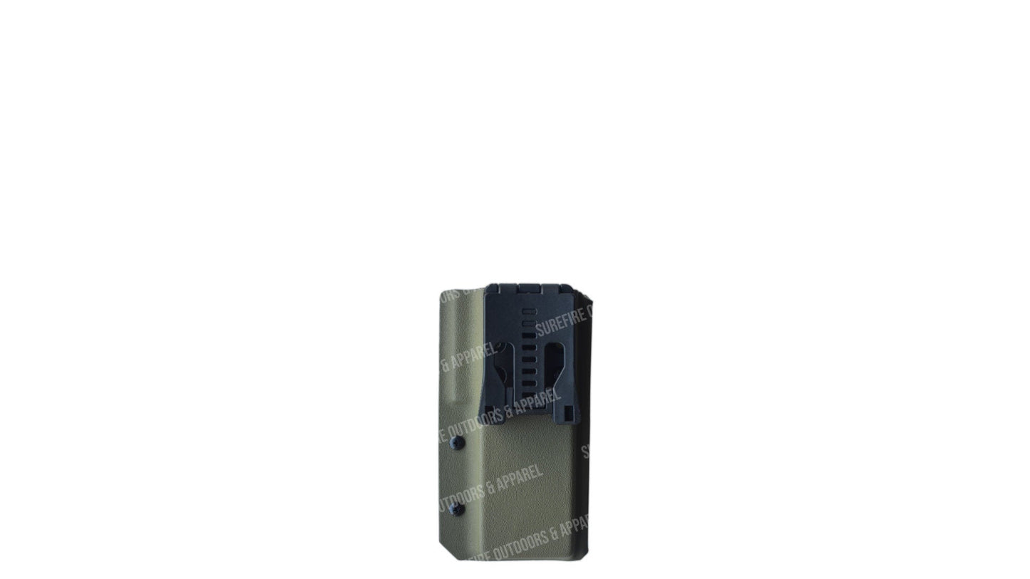 Kydex Radio Carrier - Baofeng UV5R - SurefireOutdoors - Deadly Customs