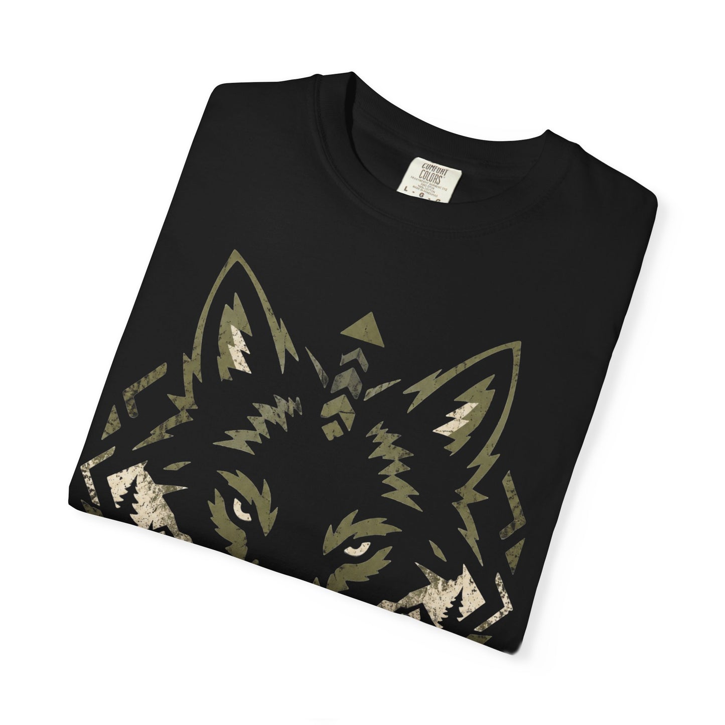 Wolf Head T-Shirt — "Track. Hunt. Survive." Outdoor Hunting Graphic Tee