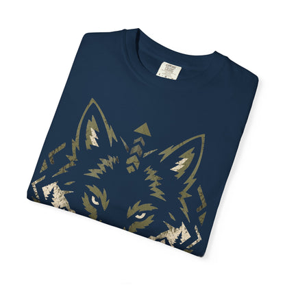 Wolf Head T-Shirt — "Track. Hunt. Survive." Outdoor Hunting Graphic Tee